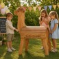 Preview: Personalisiertes Holz Alpaka als besonderes Geschenk zum Kita-Abschluss für Kindergruppen.
